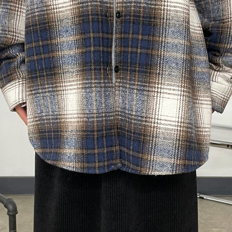 暖チェックフードシャツ | non-hedge  | 詳細画像15 