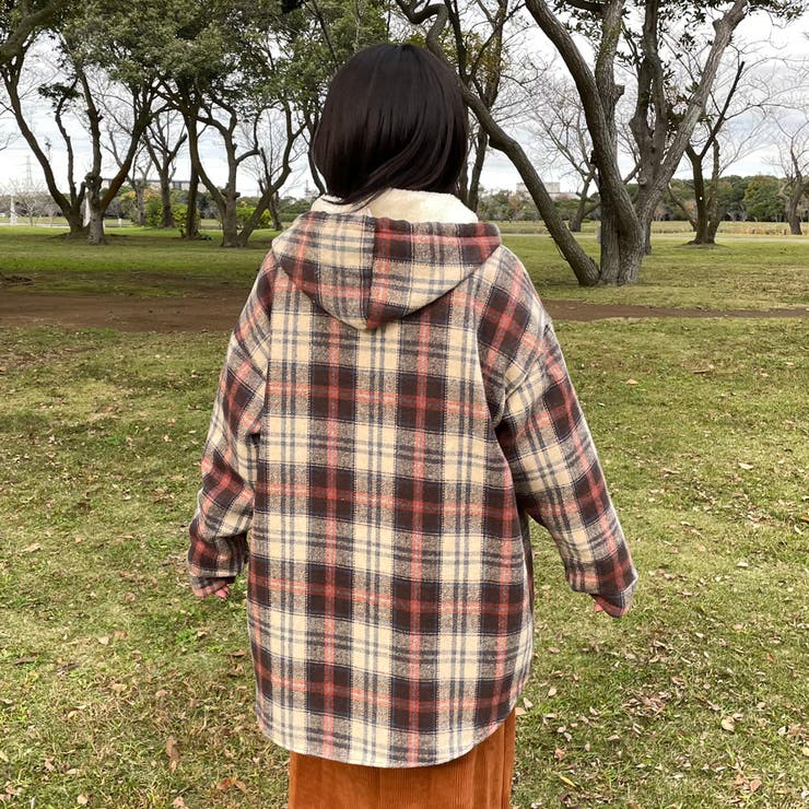 暖チェックフードシャツ | non-hedge  | 詳細画像5 