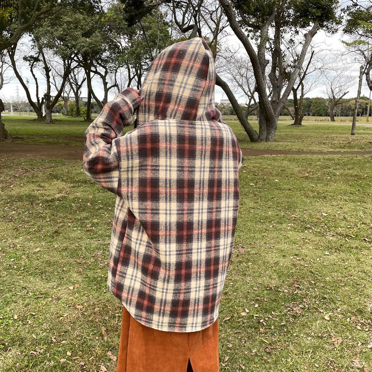 暖チェックフードシャツ | non-hedge  | 詳細画像6 