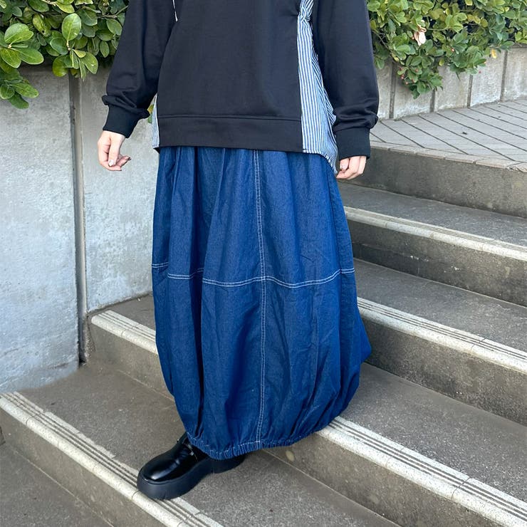 デニムコクーンスカート | non-hedge  | 詳細画像3 