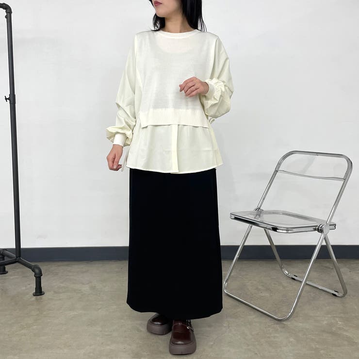 シャツレイヤード風チュニック | non-hedge  | 詳細画像12 