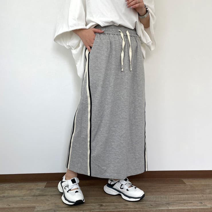 グレー | カットラインスカート | non-hedge 
