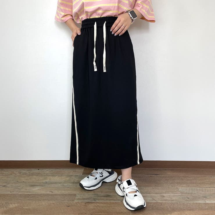 ブラック | カットラインスカート | non-hedge 