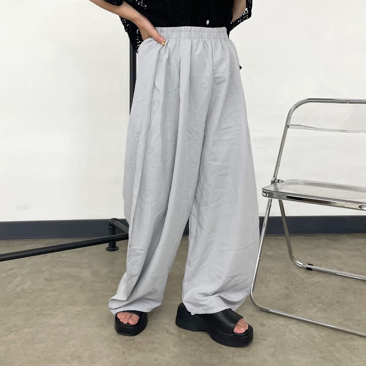 ナイロン風カーブパンツ | non-hedge  | 詳細画像2 