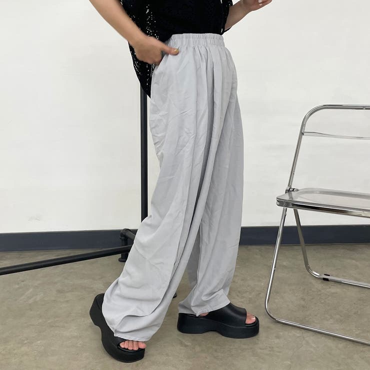 ナイロン風カーブパンツ | non-hedge  | 詳細画像3 