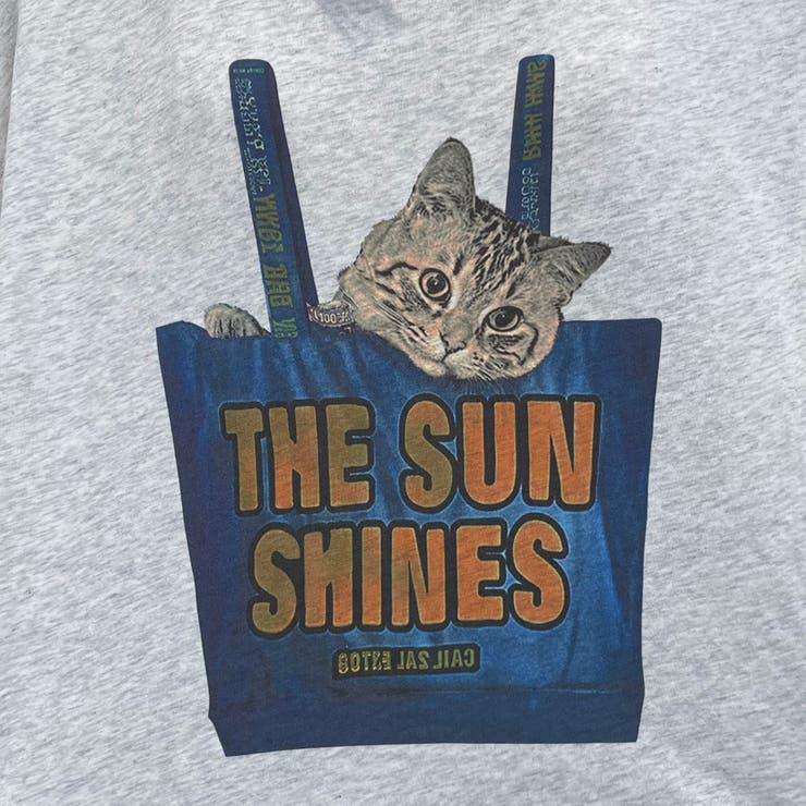 ネコバッグインビッグTシャツ[品番：NHGW0005804]｜non-hedge