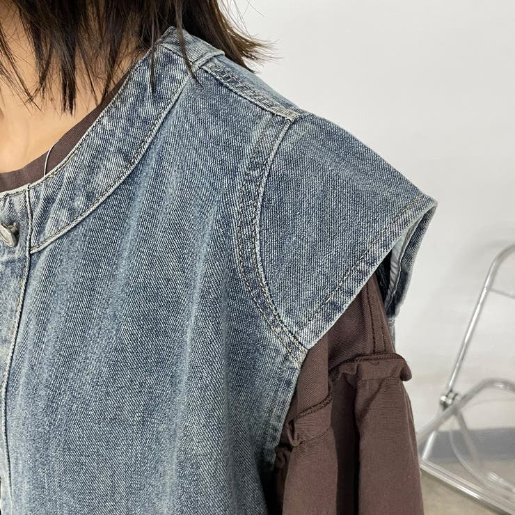 ノーカラーデニムベスト | non-hedge  | 詳細画像20 