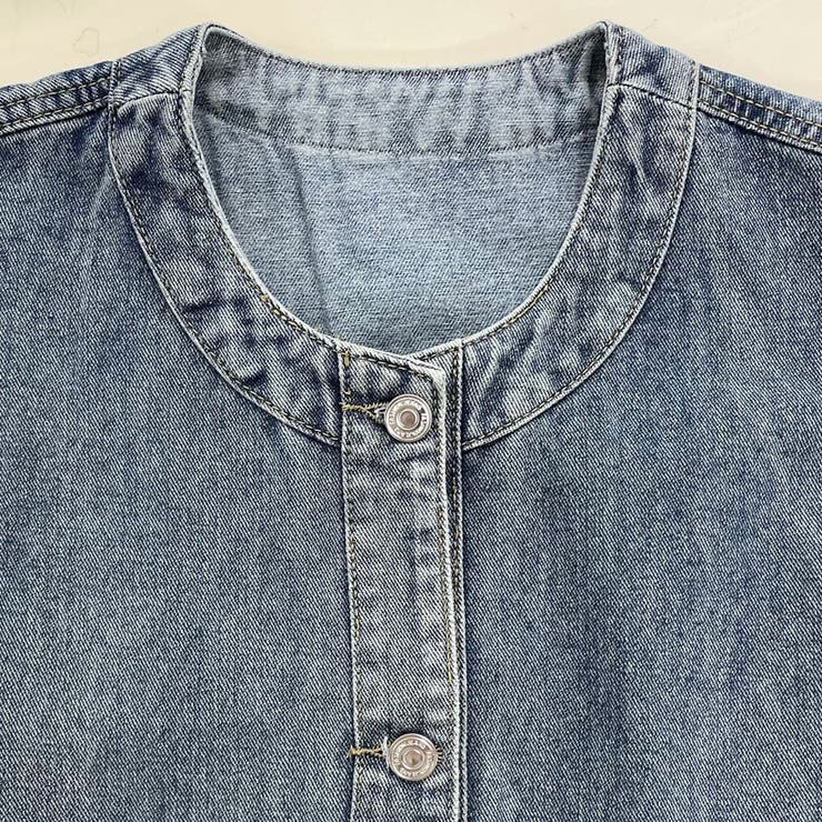 ノーカラーデニムベスト | non-hedge  | 詳細画像24 