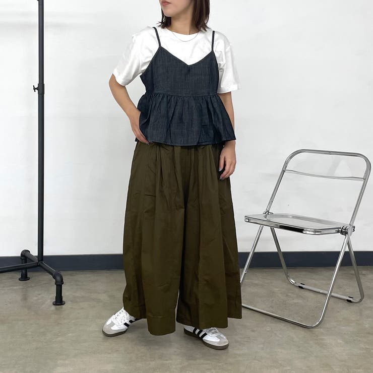 デニムキャミビスチェTシャツセット | non-hedge  | 詳細画像9 