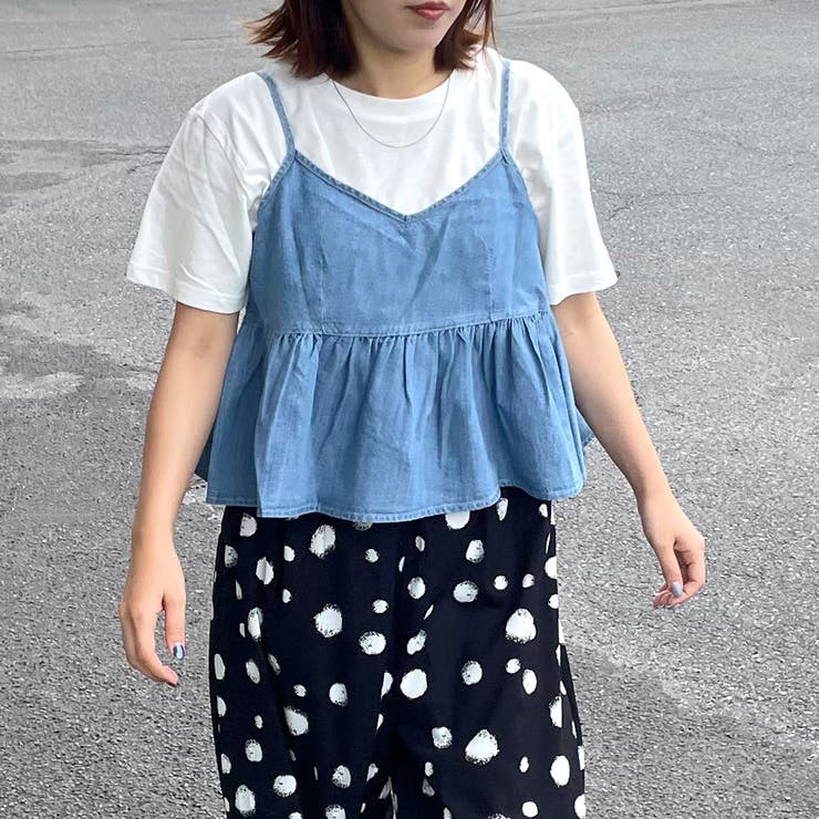 デニムキャミビスチェTシャツセット | non-hedge  | 詳細画像13 