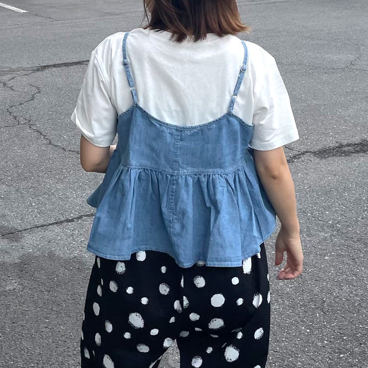 デニムキャミビスチェTシャツセット | non-hedge  | 詳細画像15 