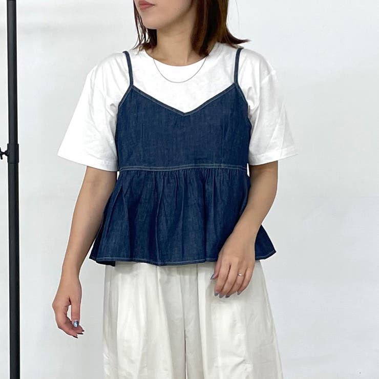 デニムキャミビスチェTシャツセット | non-hedge  | 詳細画像22 