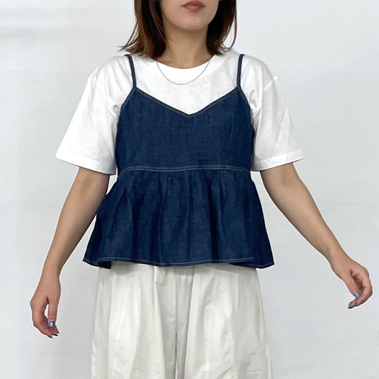 デニムキャミビスチェTシャツセット | non-hedge  | 詳細画像23 