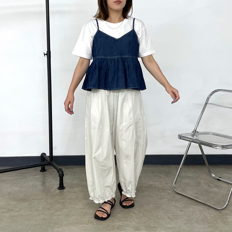 デニムキャミビスチェTシャツセット | non-hedge  | 詳細画像28 