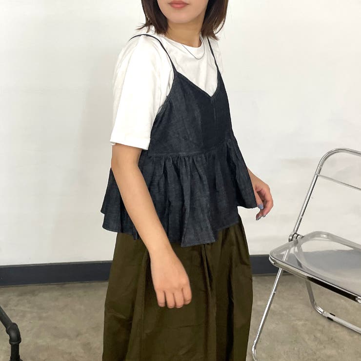 デニムキャミビスチェTシャツセット | non-hedge  | 詳細画像4 