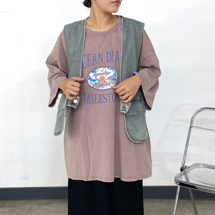 ピグメントプリントBIGTシャツ | non-hedge  | 詳細画像1 