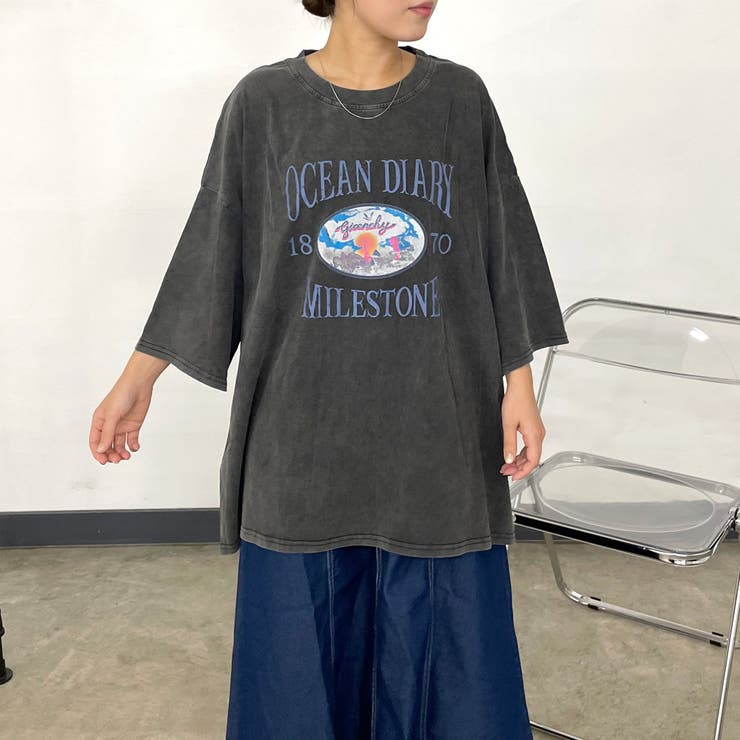 ピグメントプリントBIGTシャツ | non-hedge  | 詳細画像9 