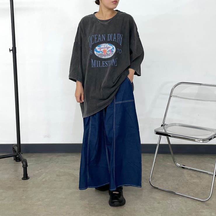 ピグメントプリントBIGTシャツ | non-hedge  | 詳細画像14 