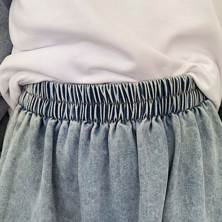 フリンジデニムティアードスカート | non-hedge  | 詳細画像6 