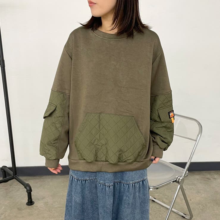 キルト切替プルオーバー | non-hedge  | 詳細画像1 