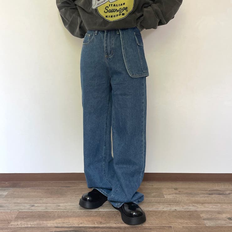 ポケット取り外しストレートデニムパンツ | non-hedge  | 詳細画像1 