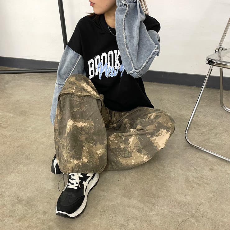 ベージュ | 柄カーゴパンツ | non-hedge 