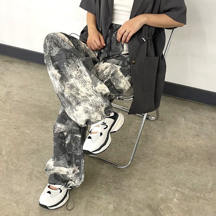 グレー | 柄カーゴパンツ | non-hedge 