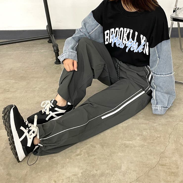 チャコール | 2WAYラインパンツ | non-hedge 