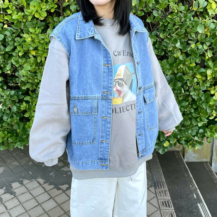 デニムビッグベスト | non-hedge  | 詳細画像7 