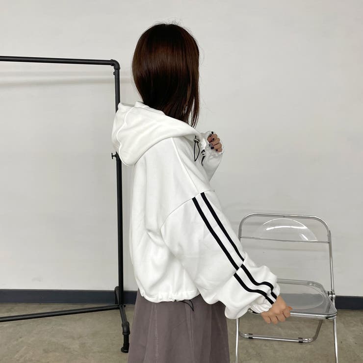 袖ライン切替ZIPパーカー | non-hedge  | 詳細画像18 