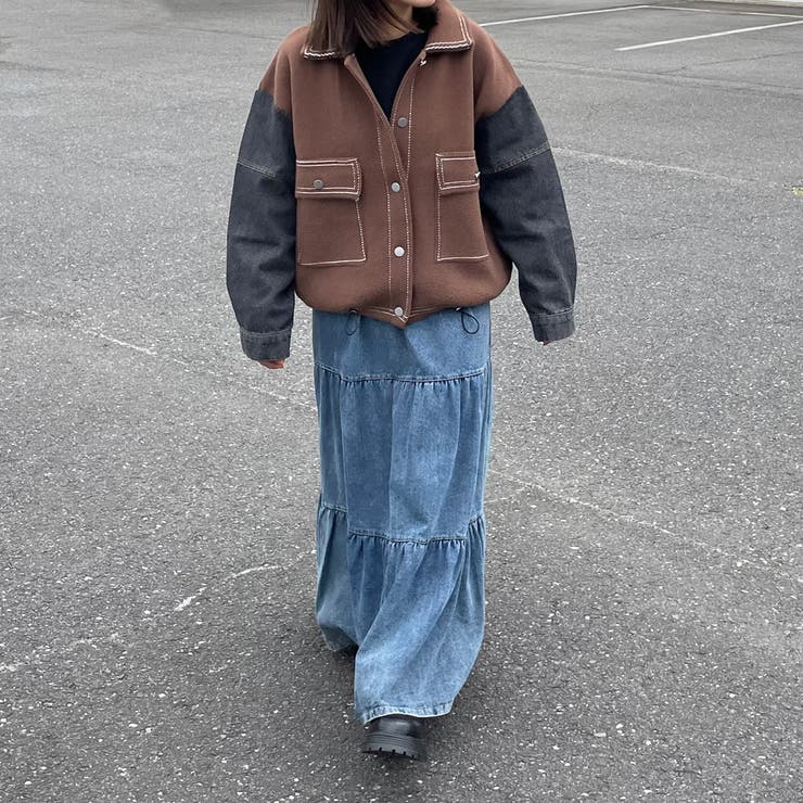 袖デニムジャケット | non-hedge  | 詳細画像9 