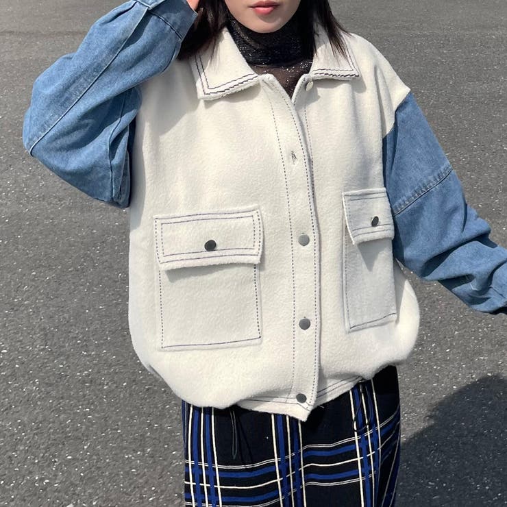 袖デニムジャケット | non-hedge  | 詳細画像10 