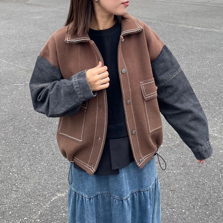 袖デニムジャケット | non-hedge  | 詳細画像2 