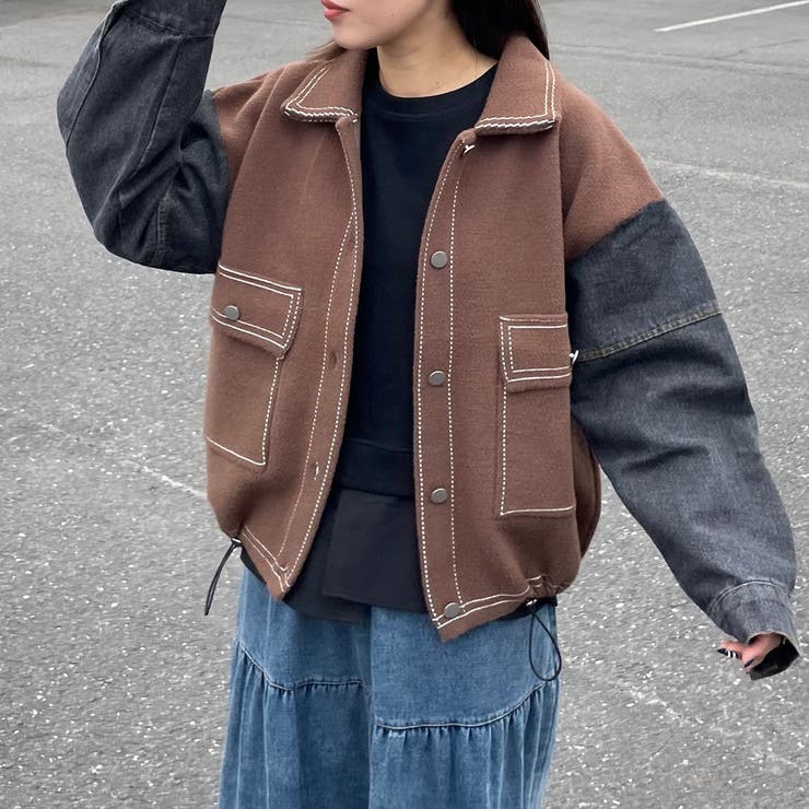 袖デニムジャケット | non-hedge  | 詳細画像3 