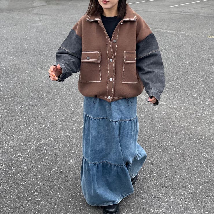 袖デニムジャケット | non-hedge  | 詳細画像8 