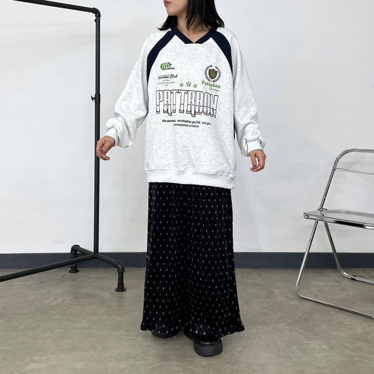ベロアドットIラインスカート[品番：NHGW0006066]｜non-hedge