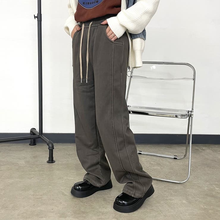 ブラウン | 暖ラインイージーパンツ | non-hedge