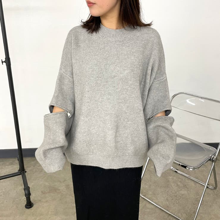 袖ZIPプルオーバー[品番：NHGW0006140]｜non-hedge （ノンヘッジ）の