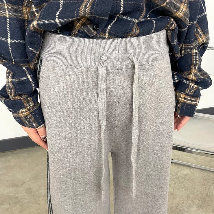 ラインニットワイドパンツ | non-hedge  | 詳細画像10 