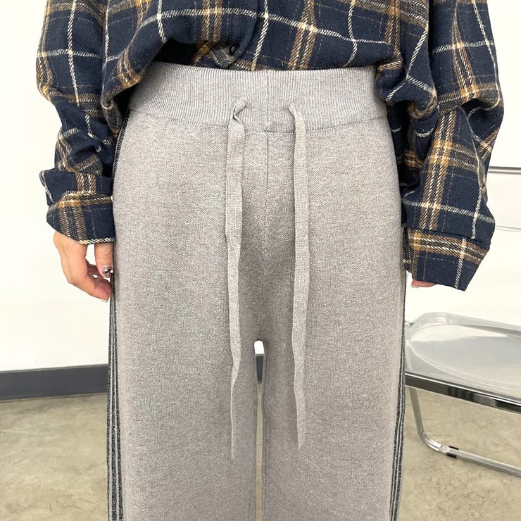 ラインニットワイドパンツ | non-hedge  | 詳細画像11 