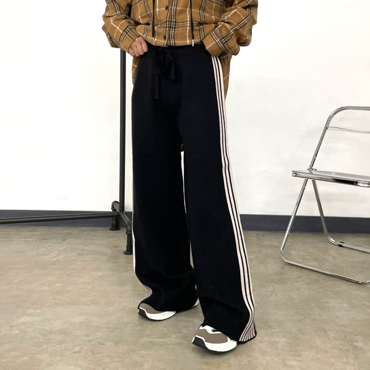 ラインニットワイドパンツ | non-hedge  | 詳細画像17 