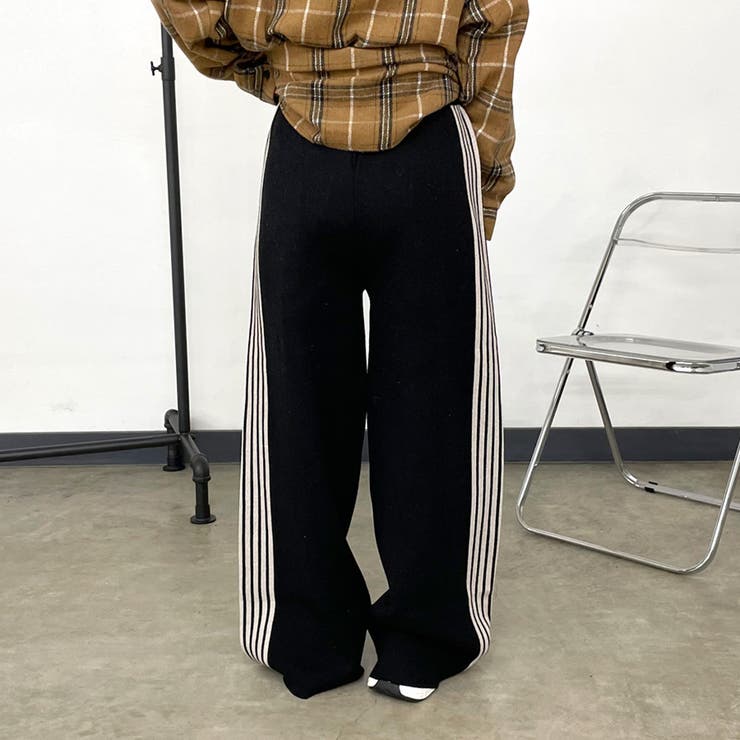 ラインニットワイドパンツ | non-hedge  | 詳細画像21 