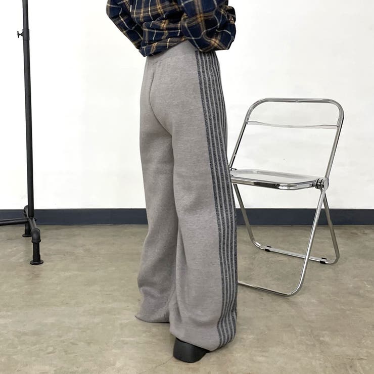 ラインニットワイドパンツ | non-hedge  | 詳細画像8 