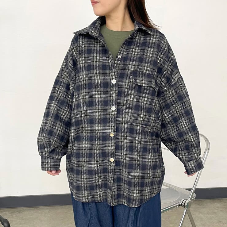 チェックビッグシャツ | non-hedge  | 詳細画像1 