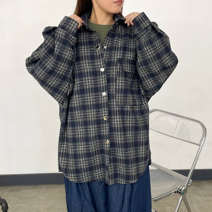 チェックビッグシャツ | non-hedge  | 詳細画像2 