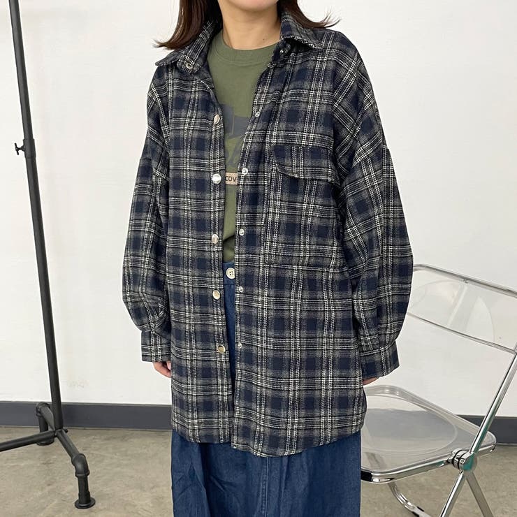 チェックビッグシャツ | non-hedge  | 詳細画像3 