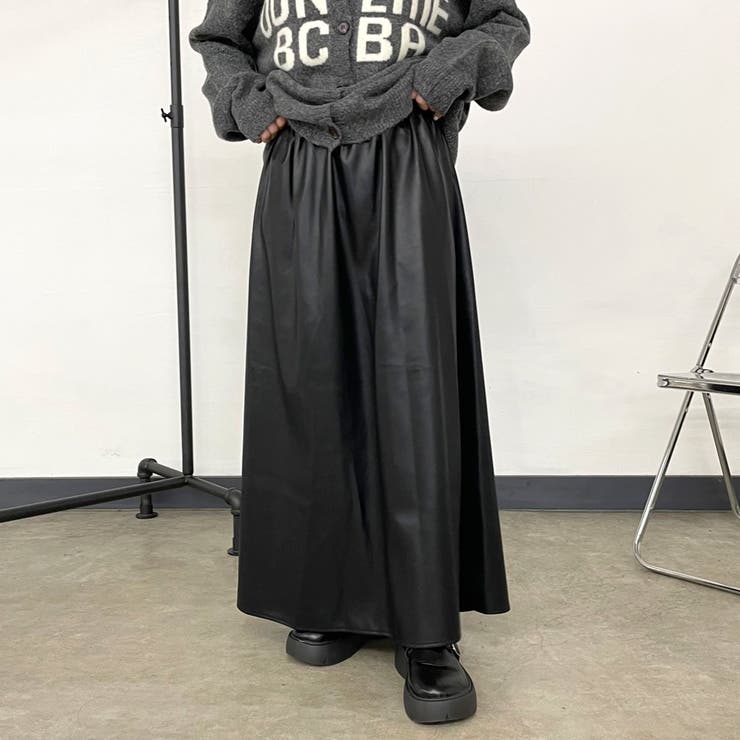 合成皮革フレアスカート | non-hedge  | 詳細画像11 