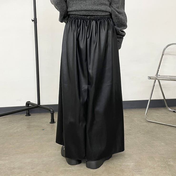 合成皮革フレアスカート | non-hedge  | 詳細画像13 