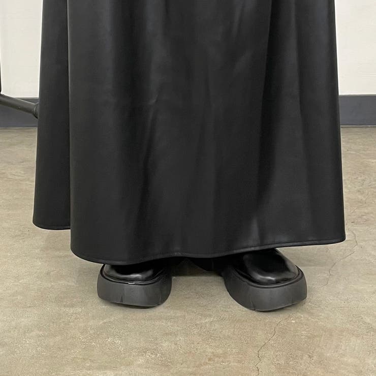 合成皮革フレアスカート | non-hedge  | 詳細画像16 