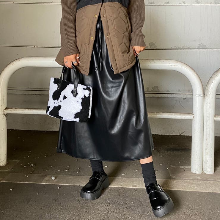 合成皮革フレアスカート | non-hedge  | 詳細画像21 